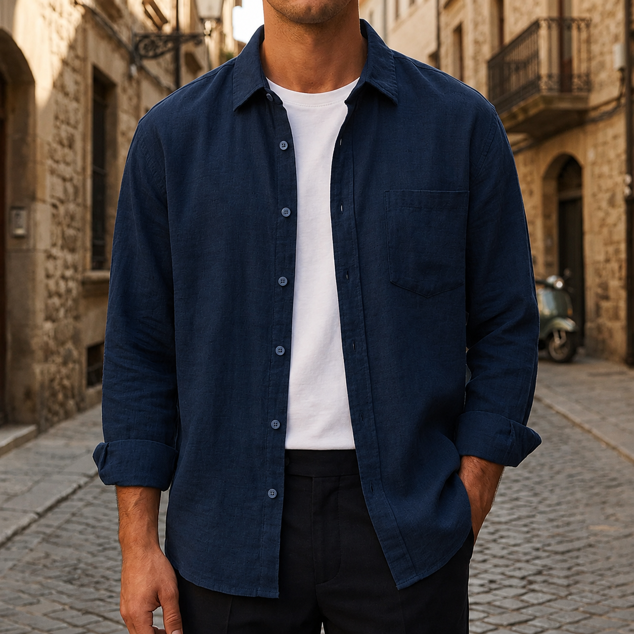 Valence 100% Linen Shirt