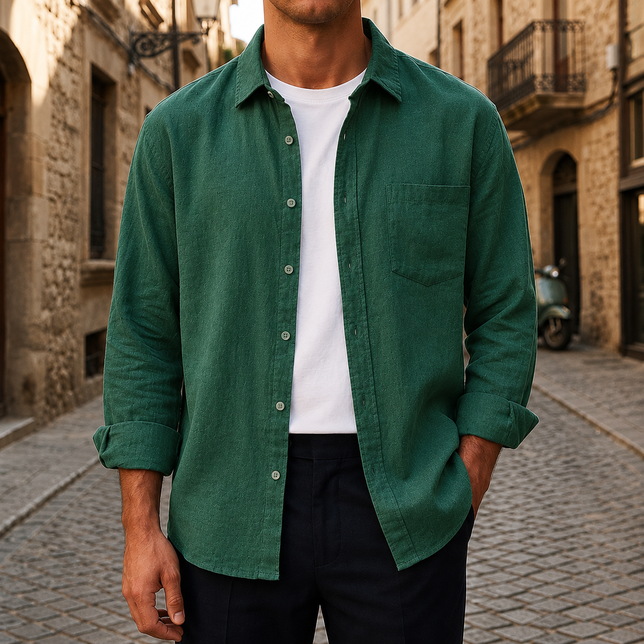 Valence 100% Linen Shirt