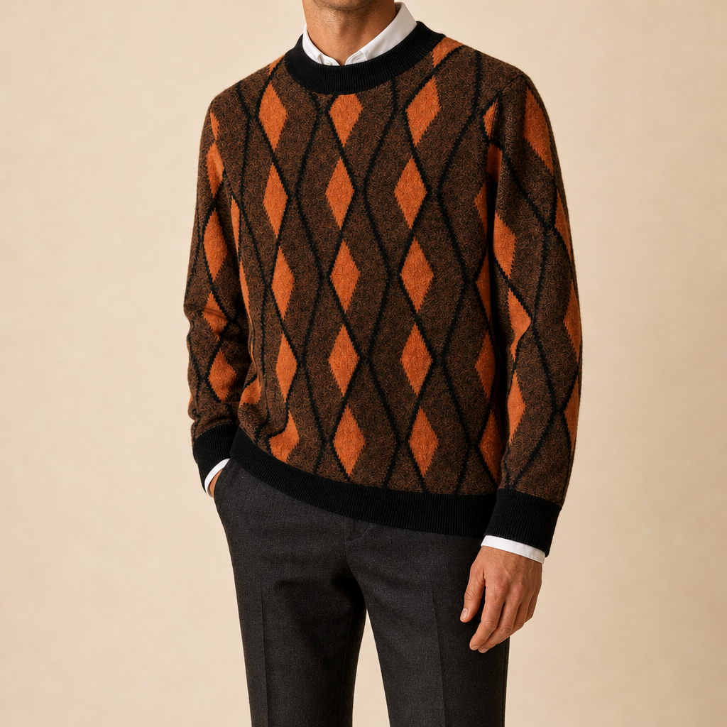 Claudio Diamond Wool Sweater
