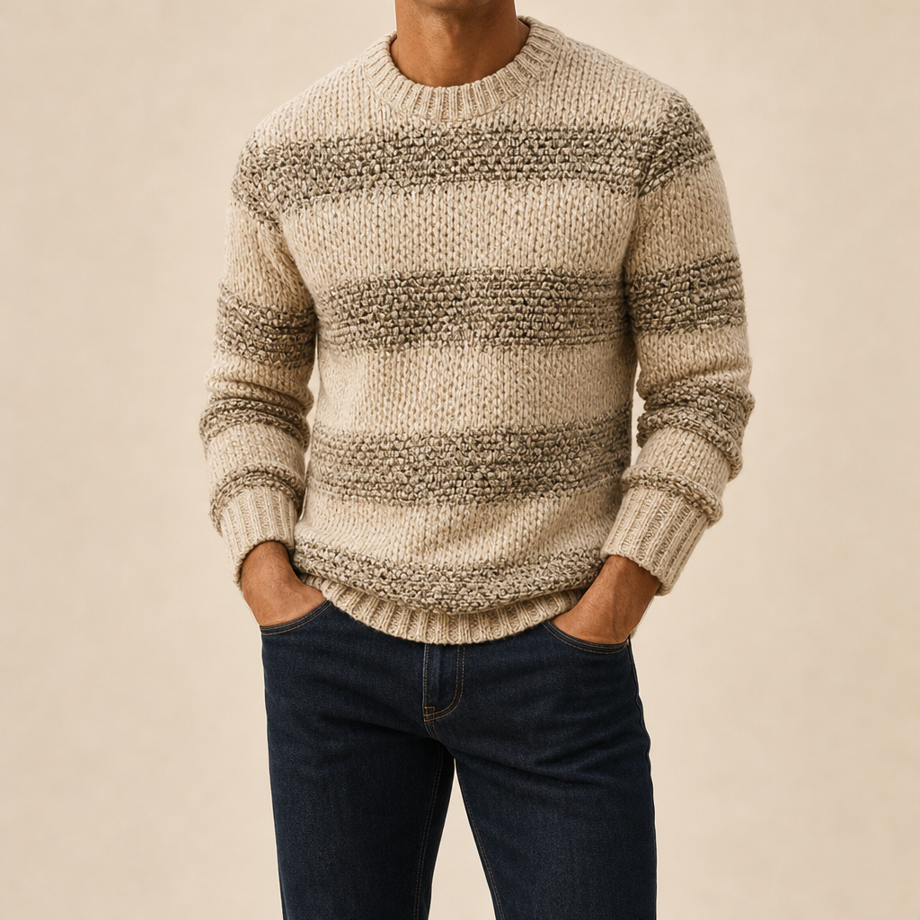 Elio Textured Knit Sweater