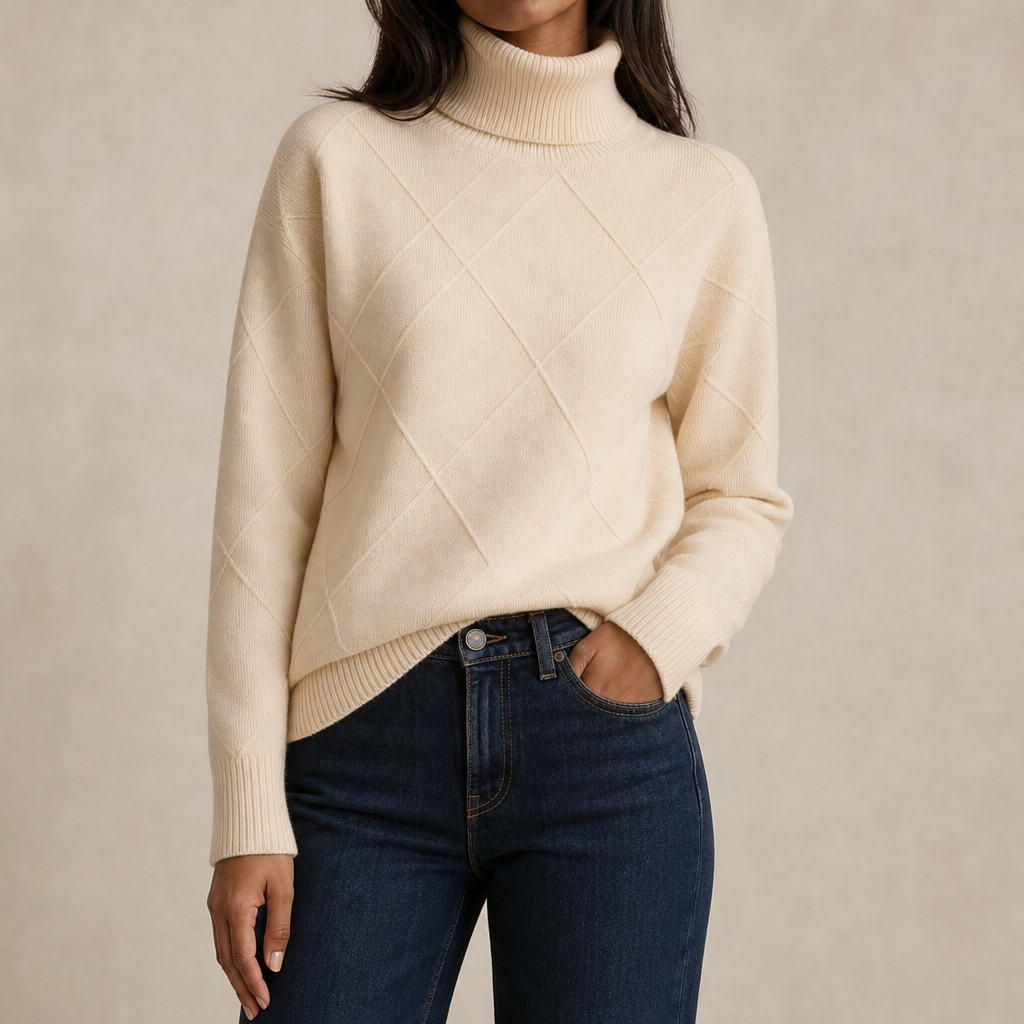 Elettra Diamond Turtleneck Sweater