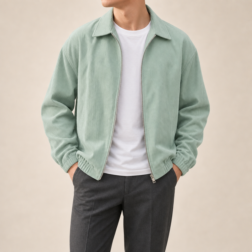 Fausto Ribbed Zip Jacket