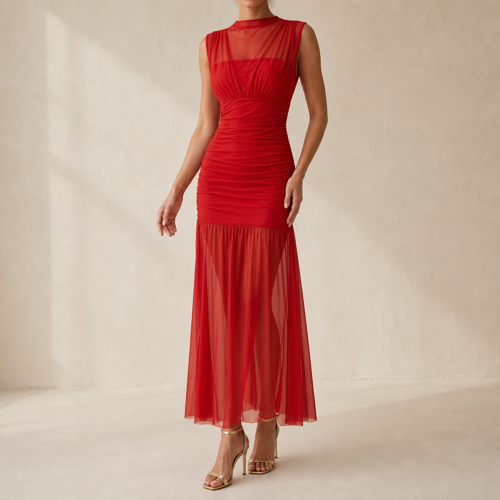 Viviana Drop Waist Maxi Dress