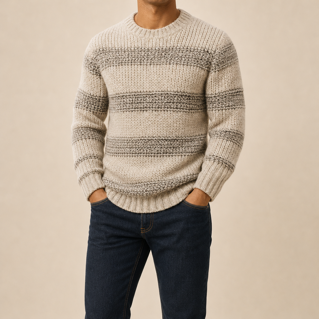 Elio Textured Knit Sweater