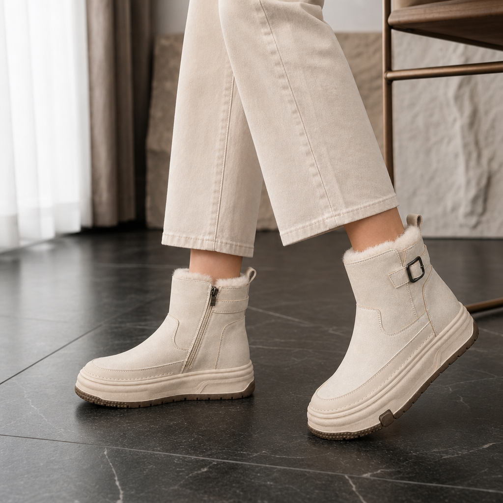 Bianca Leather Platform Boots