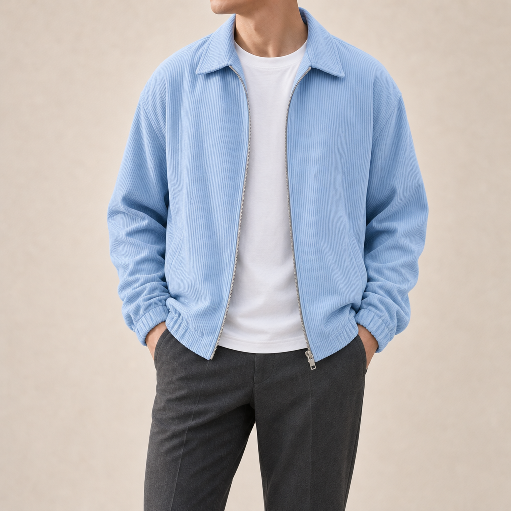 Fausto Ribbed Zip Jacket
