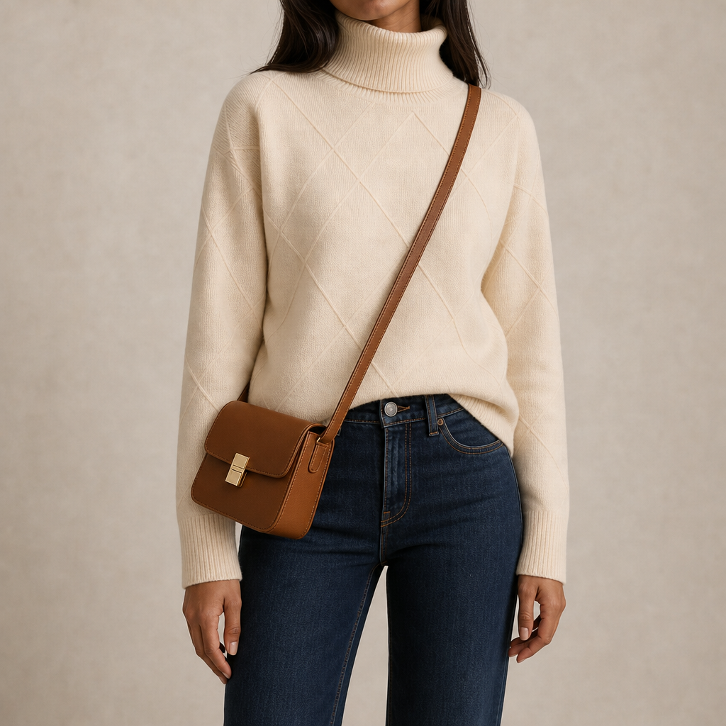 Elettra Diamond Turtleneck Sweater