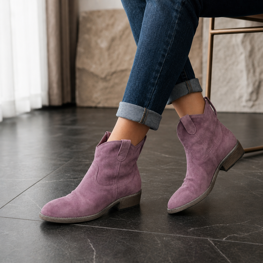 Caterina Western Ankle Boots