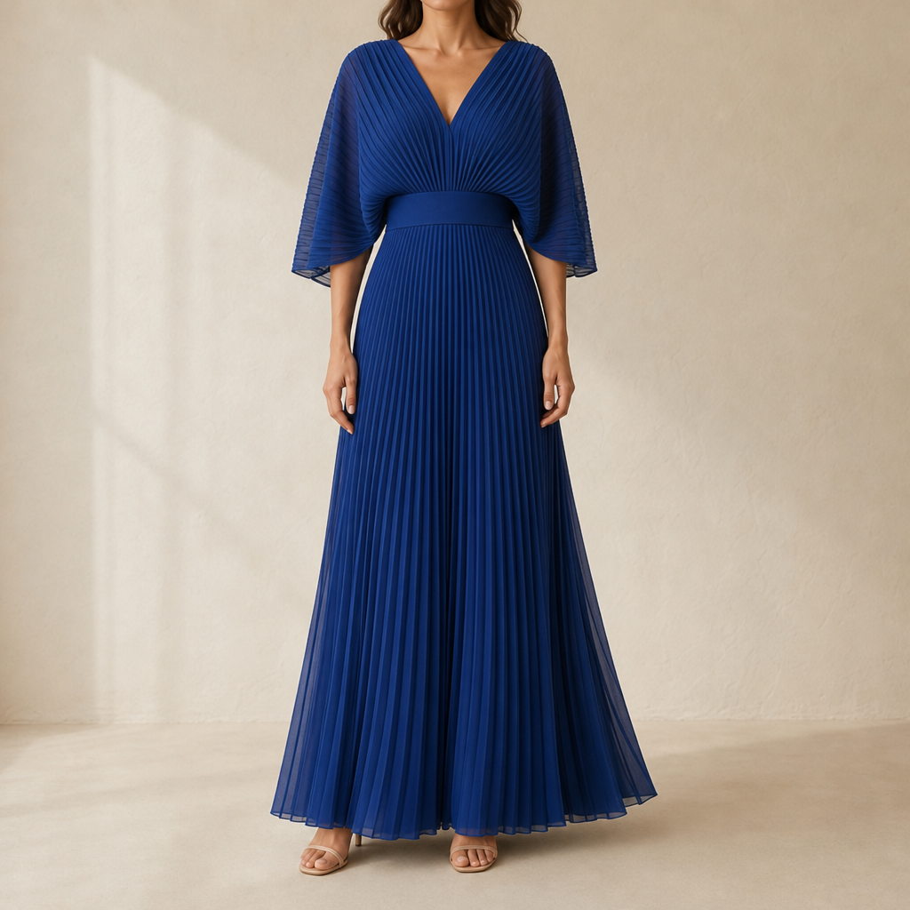 Alessandra Pleated Maxi Dress