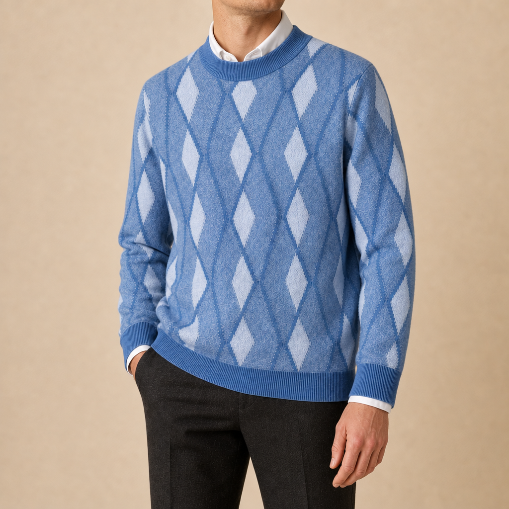 Claudio Diamond Wool Sweater