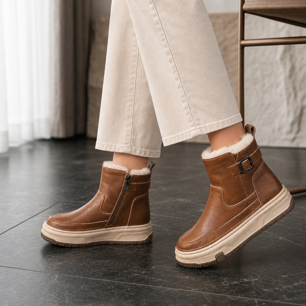 Bianca Leather Platform Boots