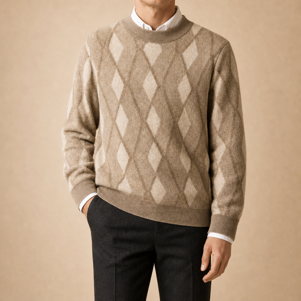Claudio Diamond Wool Sweater