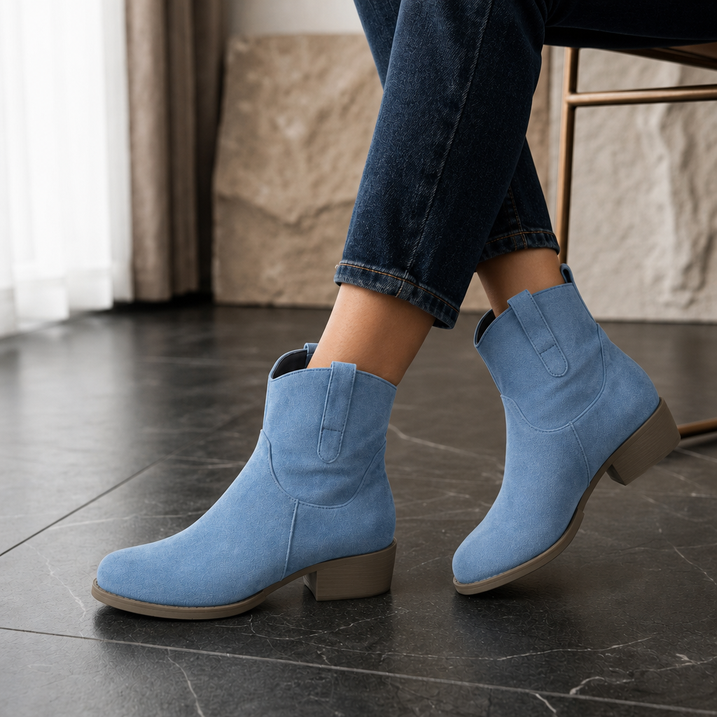 Caterina Western Ankle Boots