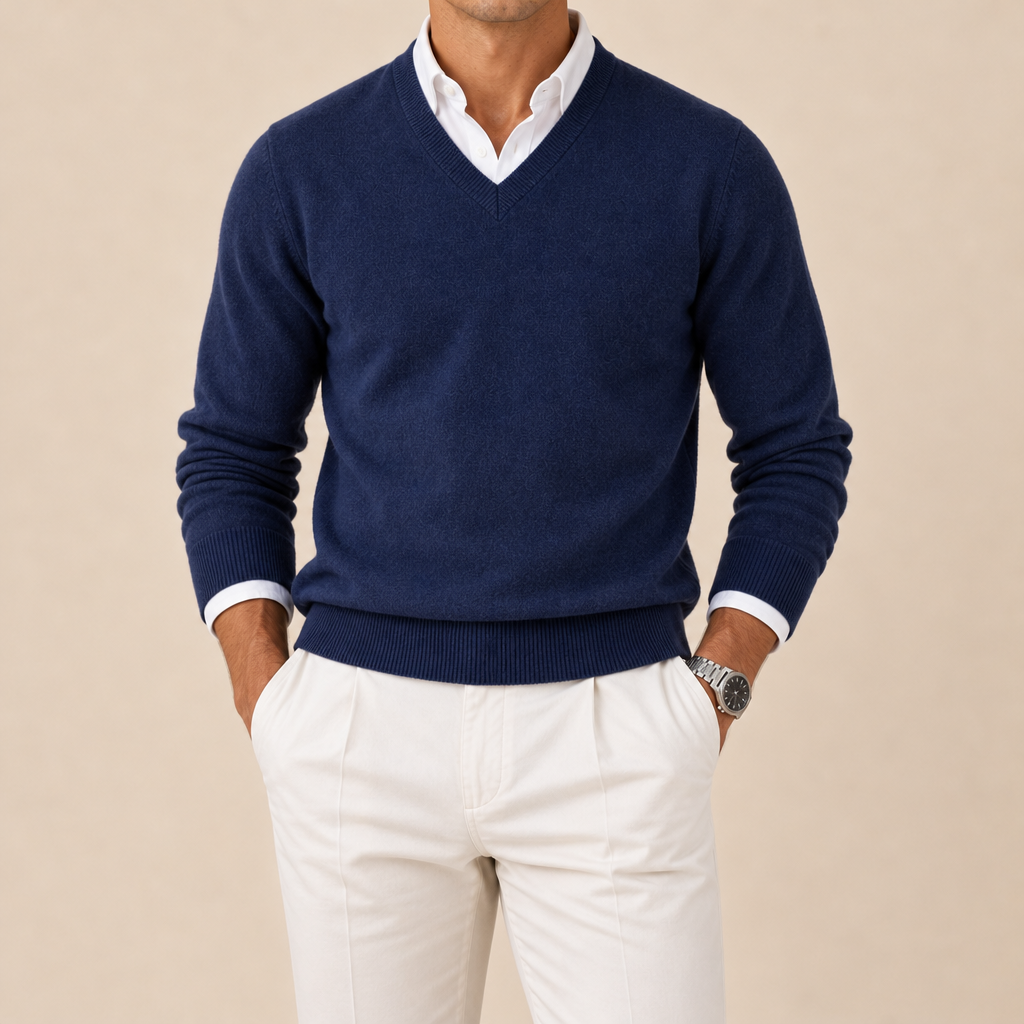 Valerio Cashmere V-Neck Sweater