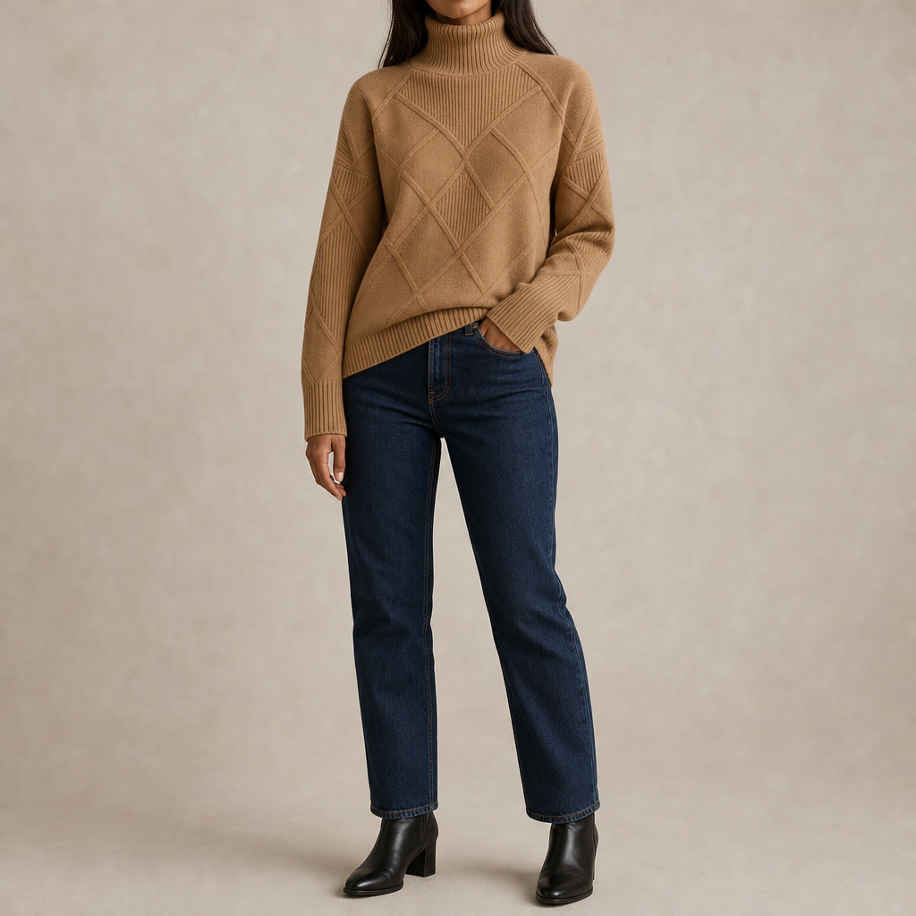 Elettra Diamond Turtleneck Sweater