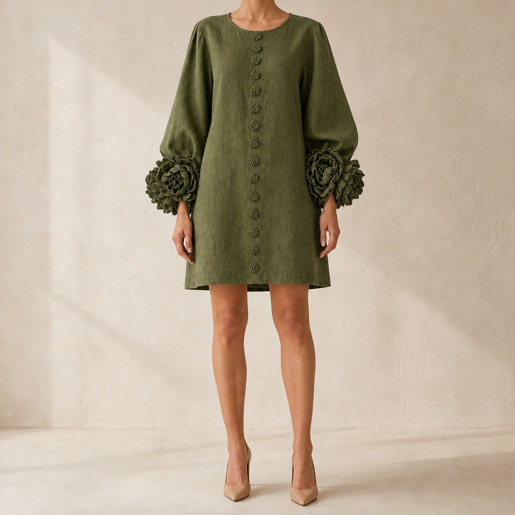 Ilaria Floral Cuff Dress