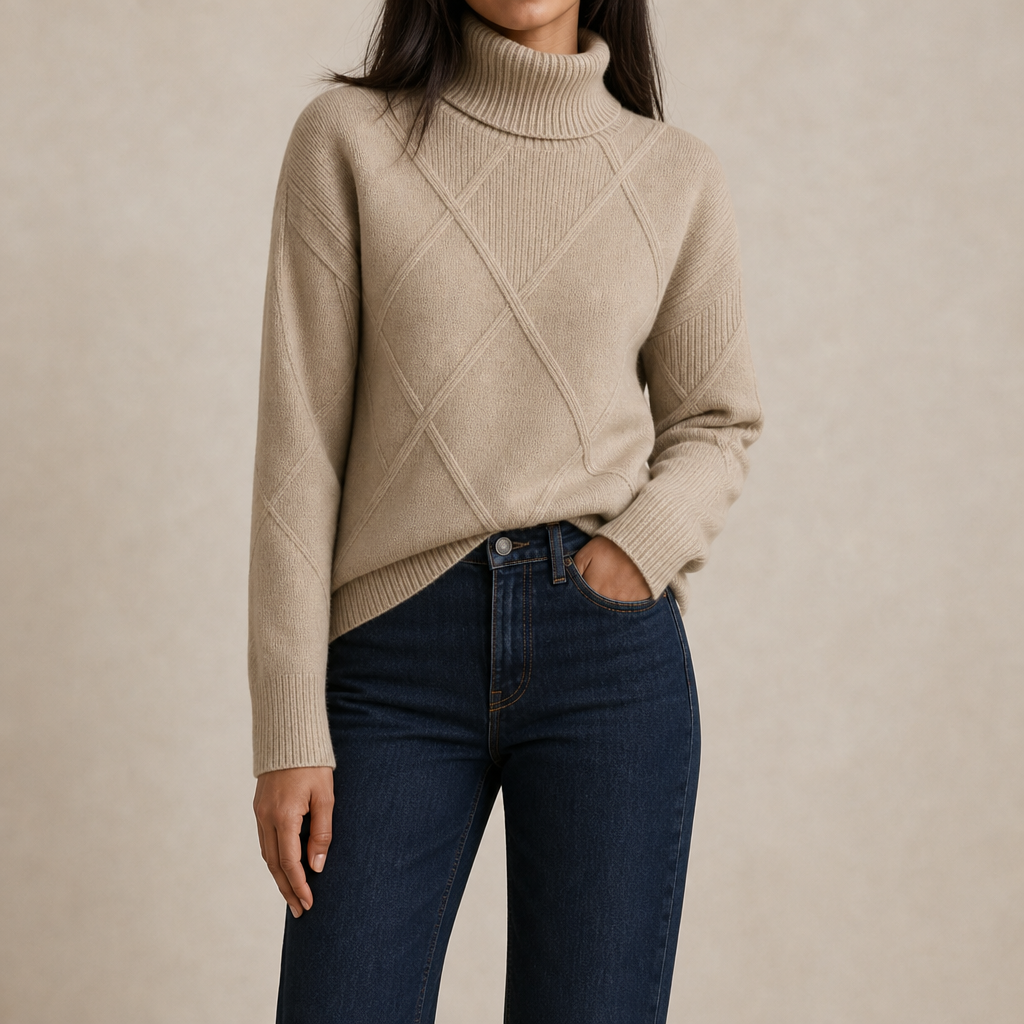 Elettra Diamond Turtleneck Sweater