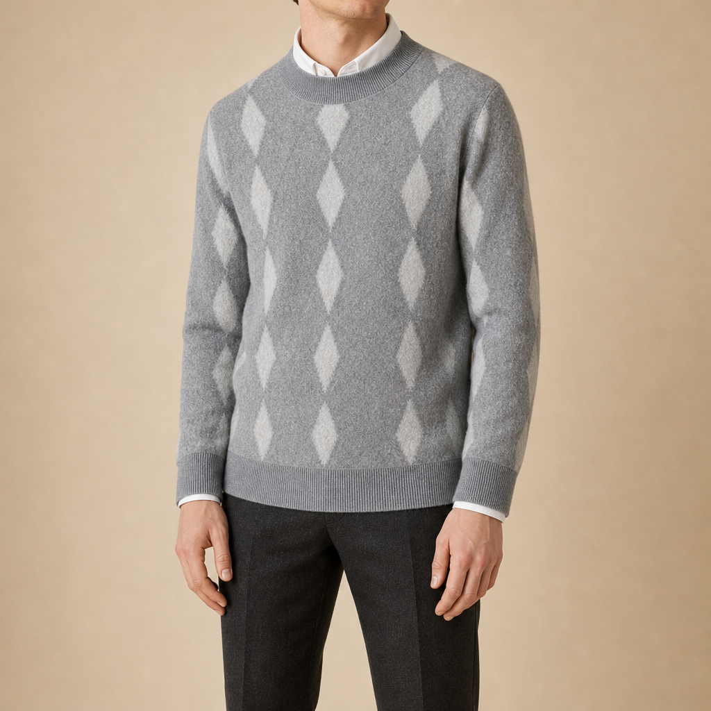 Claudio Diamond Wool Sweater