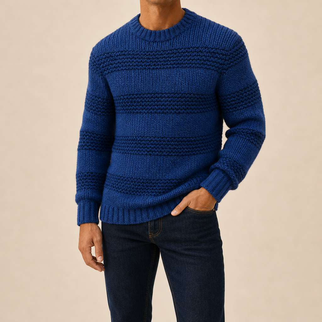 Elio Textured Knit Sweater