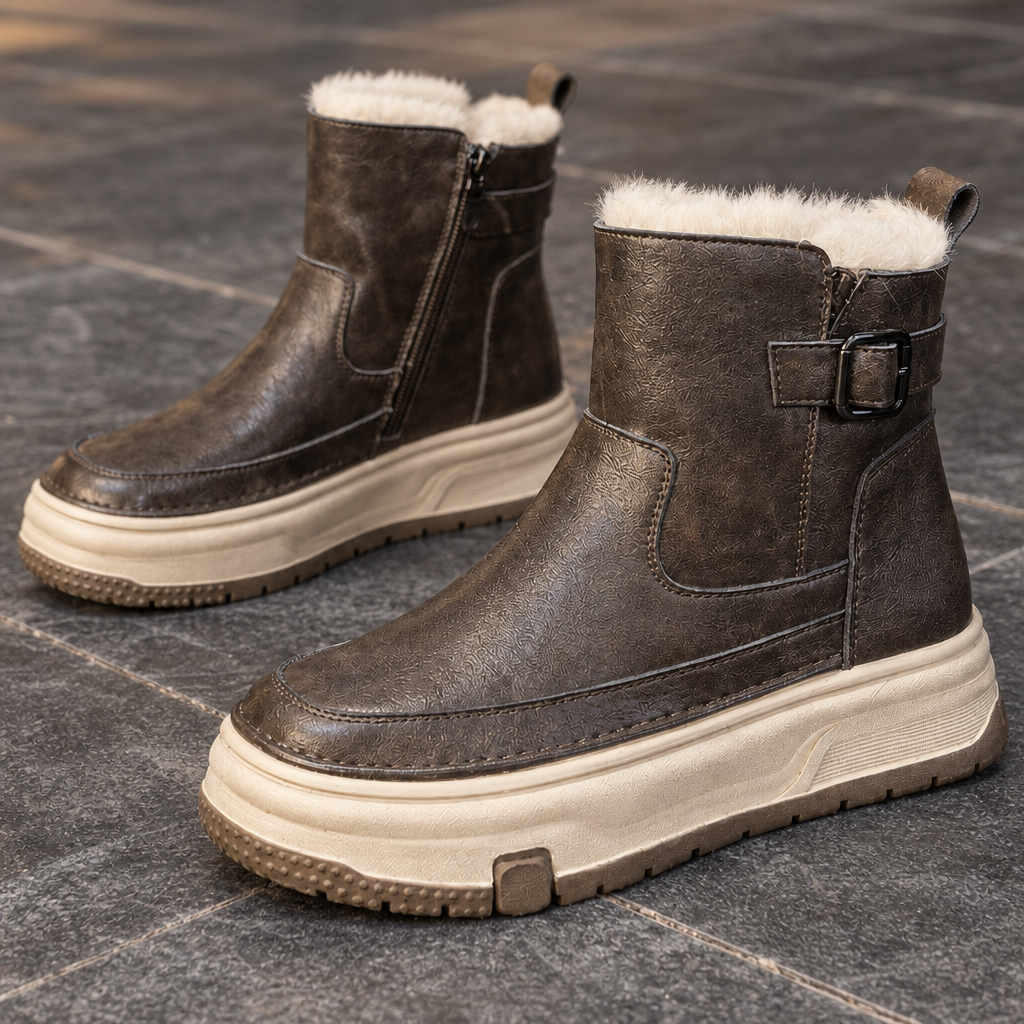 Bianca Leather Platform Boots