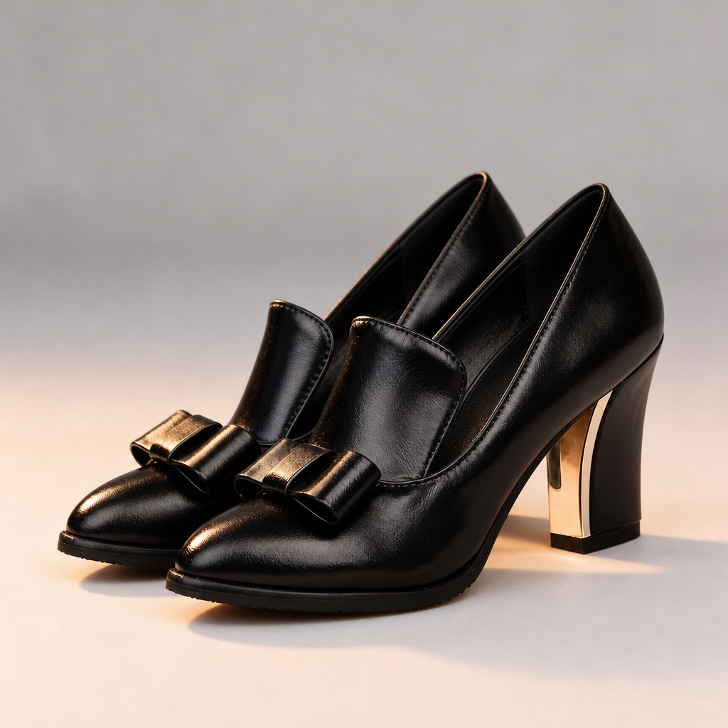 Allegra Bow Loafer Pumps