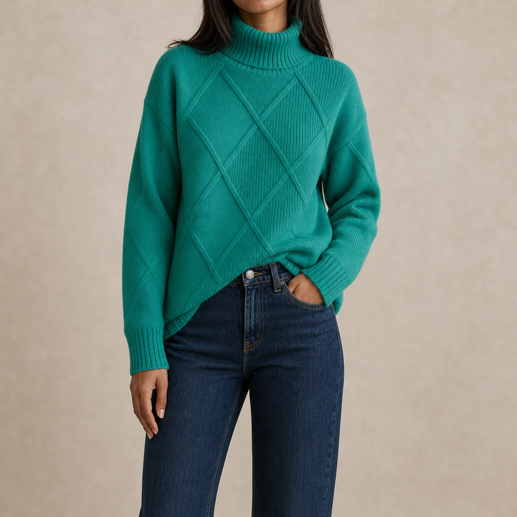 Elettra Diamond Turtleneck Sweater