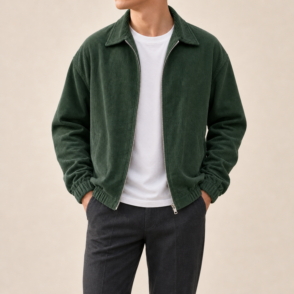Fausto Ribbed Zip Jacket
