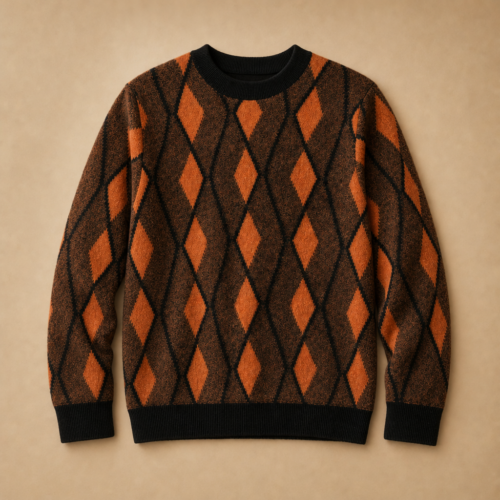 Claudio Diamond Wool Sweater