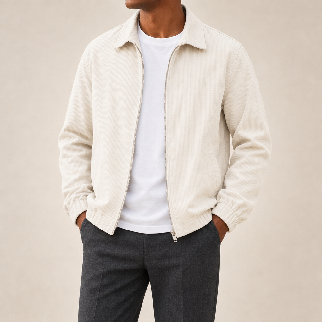 Fausto Ribbed Zip Jacket
