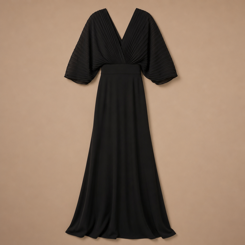 Alessandra Pleated Maxi Dress