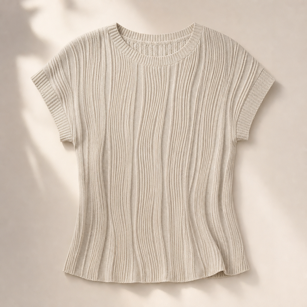 Giuliana Textured Pleated Top